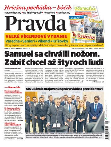 Obálka e-magazínu Pravda 24. 1. 2025