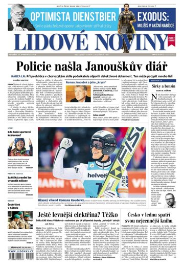 Obálka e-magazínu Lidové noviny 22.12.2014