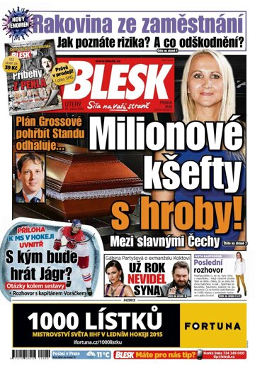 Obálka e-magazínu Blesk 28.4.2015