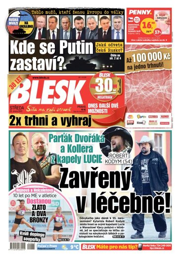 Obálka e-magazínu Blesk 23.2.2022