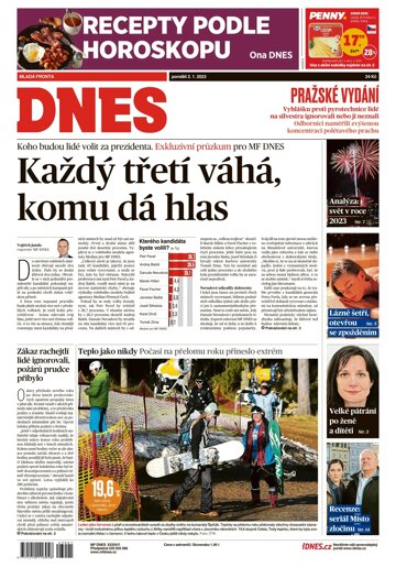 Obálka e-magazínu MF Dnes 2.1.2023