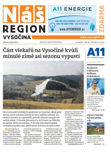 Obálka e-magazínu Náš Region - Vysočina 45/2024