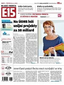 Obálka e-magazínu E15 13.6.2013