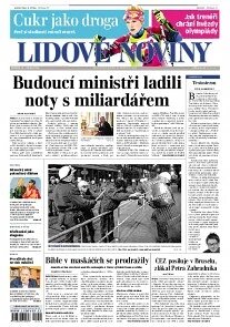 Obálka e-magazínu Lidové noviny 15.1.2014