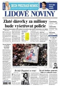 Obálka e-magazínu Lidové noviny 28.5.2014