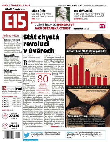 Obálka e-magazínu E15 26.2.2015