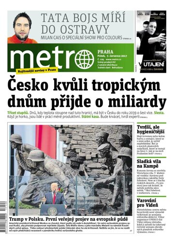 Obálka e-magazínu deník METRO 7.7.2017