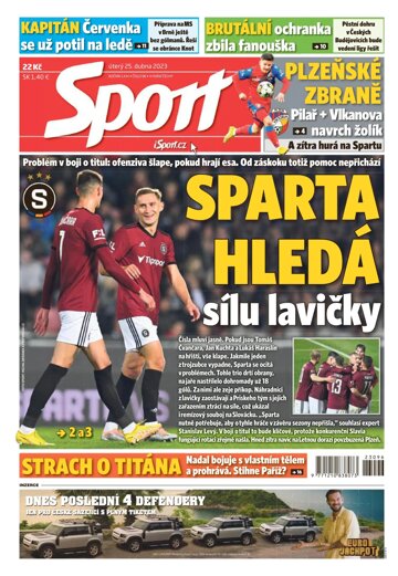 Obálka e-magazínu Sport 25.4.2023