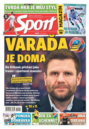 Obálka e-magazínu Sport 17.1.2025