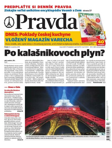 Obálka e-magazínu Pravda 20. 11. 2015