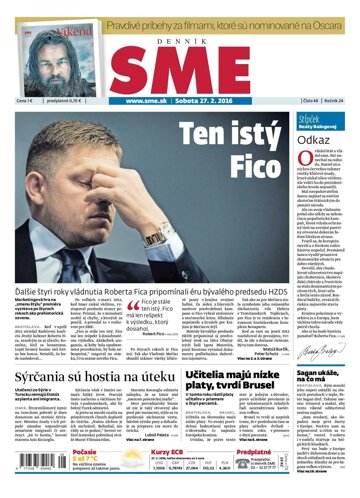 Obálka e-magazínu SME 27.2.2016