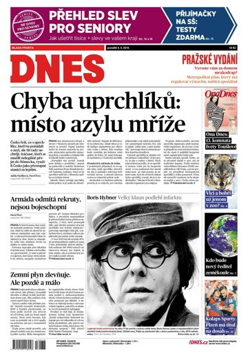 Obálka e-magazínu MF Dnes 4.4.2016