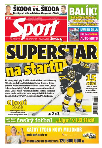 Obálka e-magazínu Sport 19.10.2016