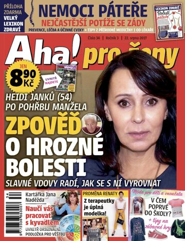 Obálka e-magazínu AHA! pro ženy 22.8.2017