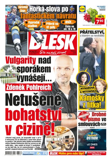 Obálka e-magazínu Blesk 5.2.2018