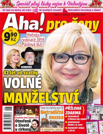 Obálka e-magazínu AHA! pro ženy 6.2.2018