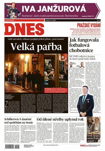 Obálka e-magazínu MF Dnes 10.12.2020