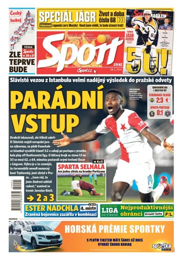 Obálka e-magazínu Sport 18.2.2022