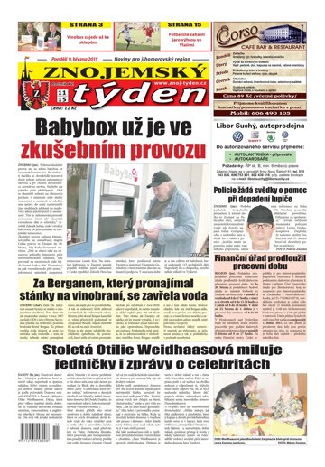 Obálka e-magazínu Znojemský týden 11 / 2015