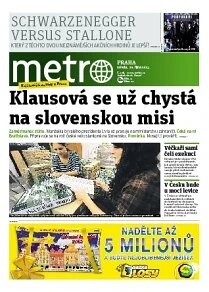 Obálka e-magazínu deník METRO 16.10.2013