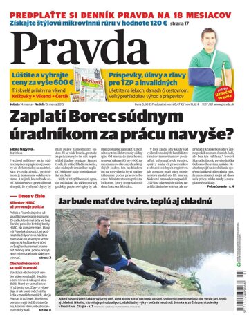 Obálka e-magazínu Pravda 14.3.2015