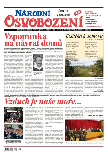 Obálka e-magazínu Národní Osvobození 16/2015