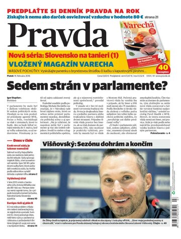 Obálka e-magazínu Pravda 19. 2. 2016