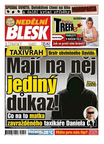 Obálka e-magazínu Nedělní Blesk 31.7.2016