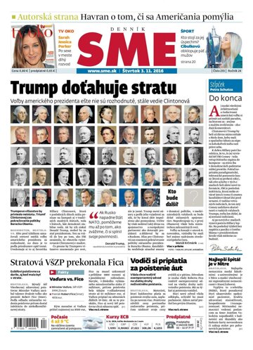 Obálka e-magazínu SME 3.11.2016