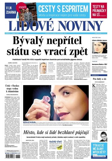 Obálka e-magazínu Lidové noviny 5.4.2017