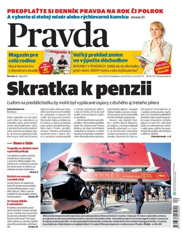 Obálka e-magazínu Pravda 18.5.2017