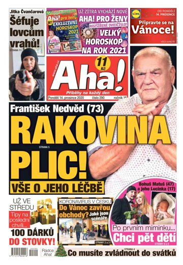 Obálka e-magazínu AHA! 14.12.2020