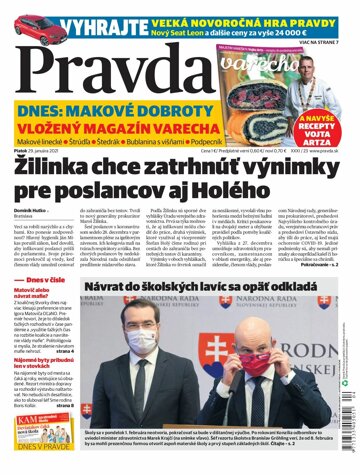 Obálka e-magazínu Pravda Dennik 29. 1. 2021