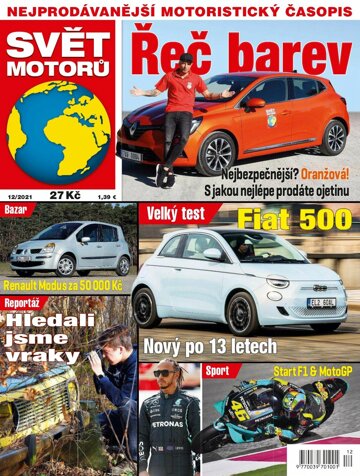 Obálka e-magazínu Svět motorů 12/2021