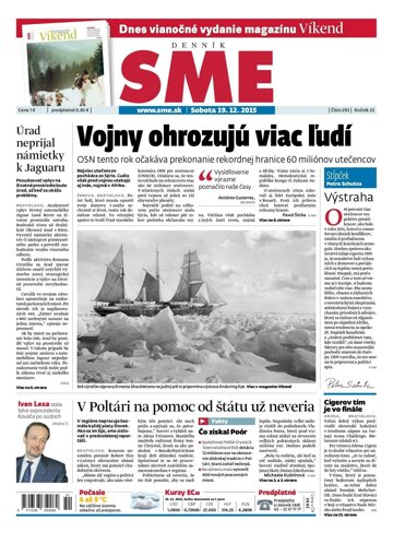 Obálka e-magazínu SME 19.12.2015-1