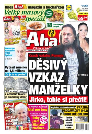 Obálka e-magazínu AHA! 12.4.2018