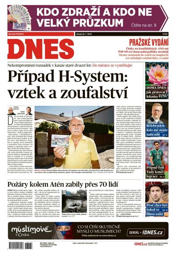 Obálka e-magazínu MF Dnes 25.7.2018