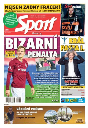 Obálka e-magazínu Sport 23.12.2020