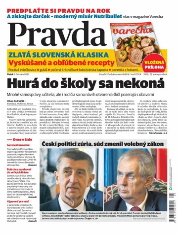 Obálka e-magazínu Pravda 5. 2. 2021