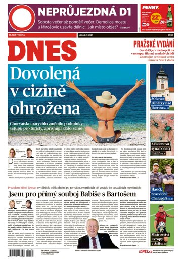 Obálka e-magazínu MF Dnes 2.7.2021