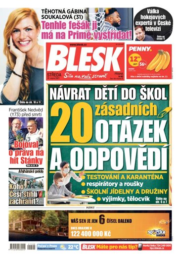 Obálka e-magazínu Blesk 18.8.2021