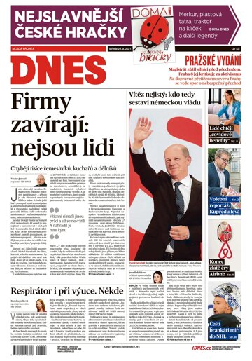 Obálka e-magazínu MF Dnes 29.9.2021