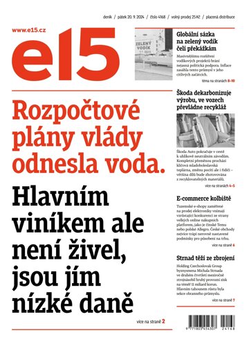 Obálka e-magazínu E15 20.9.2024