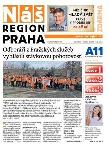 Obálka e-magazínu Náš Region - Praha 11/2025