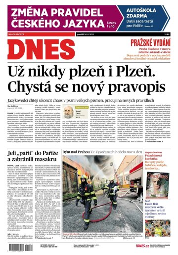 Obálka e-magazínu MF Dnes 24.8.2015