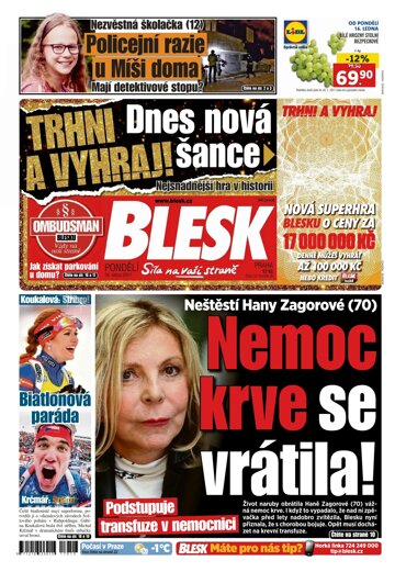 Obálka e-magazínu Blesk 16.1.2017