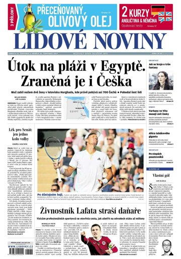 Obálka e-magazínu Lidové noviny 15.7.2017