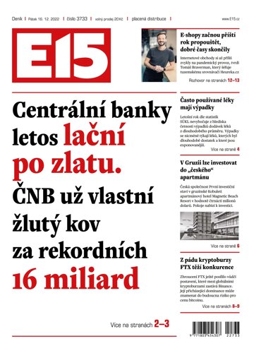 Obálka e-magazínu E15 16.12.2022