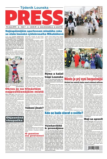 Obálka e-magazínu Lounský press 7/2015