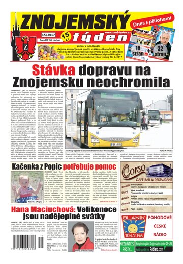 Obálka e-magazínu Znojemský týden 15/2017